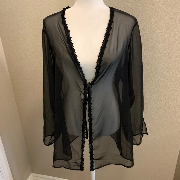 Frederick's of Hollywood Other - NWOT! Frederick's of Hollywood Sheer Robe Lingerie